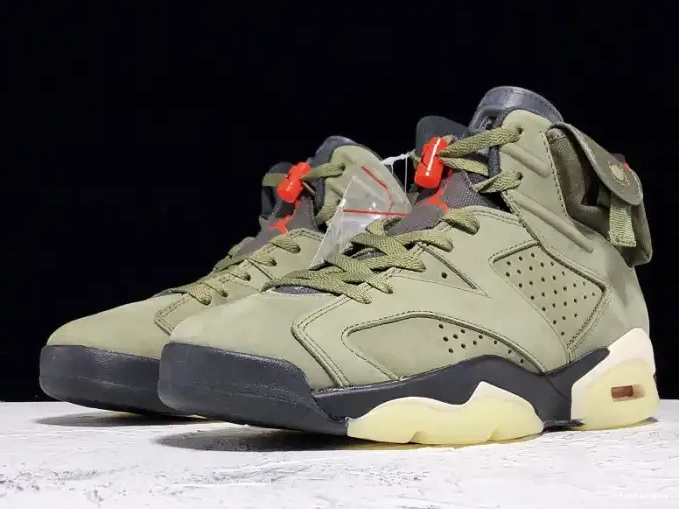 Jordan x Scott Medium CN1084-200 Travis Air 6 Olive 0625